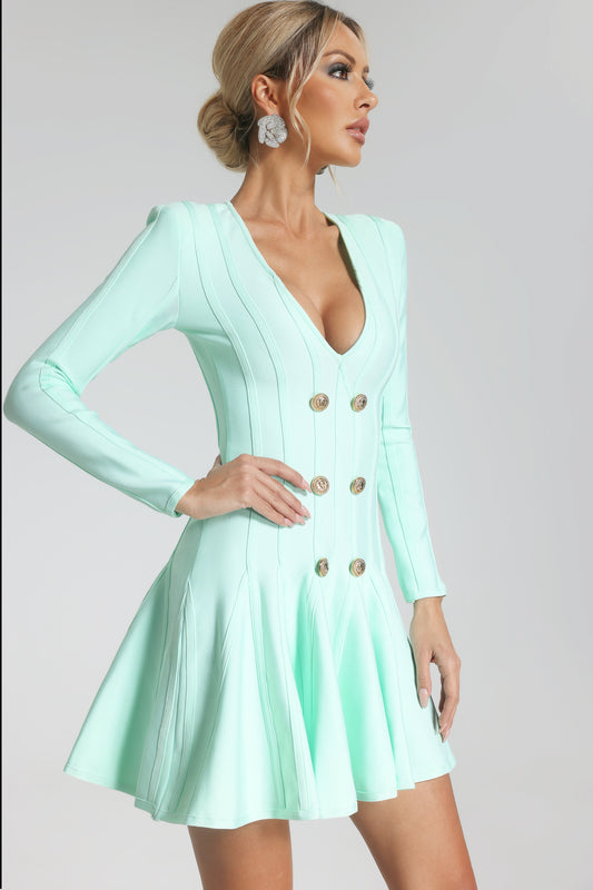 Tippi V Neck Mini Dress