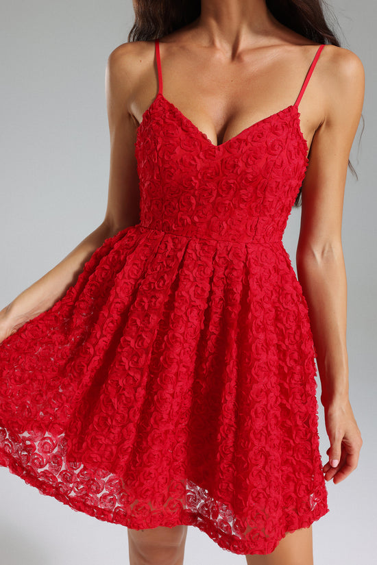 Kiwisy Flower Pleated Mini Dress