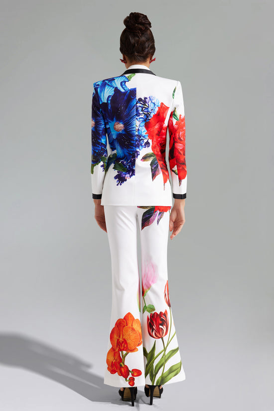 Guga Floral Printed Blazer Set Floral