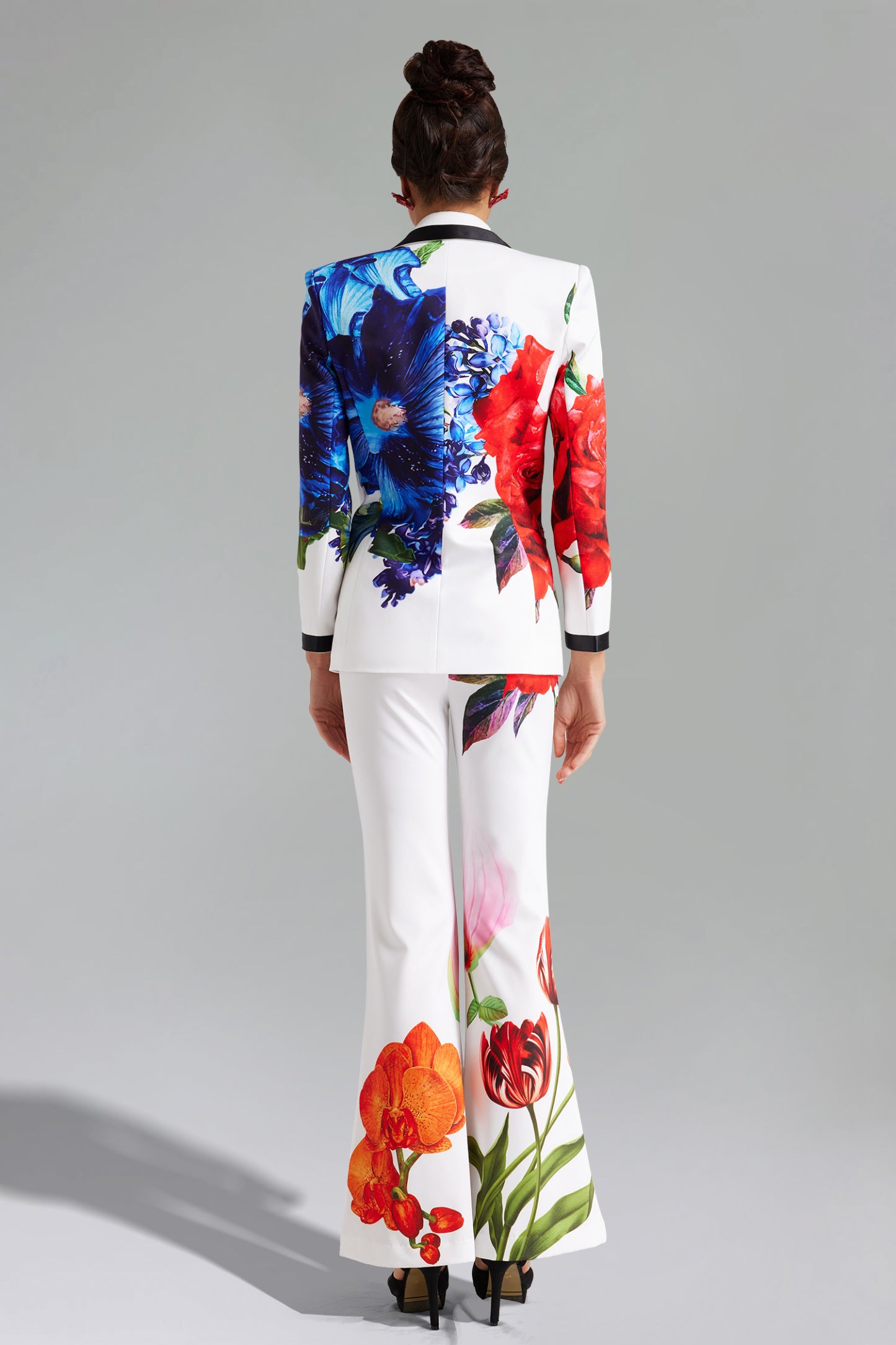 Guga Floral Printed Blazer Set Floral