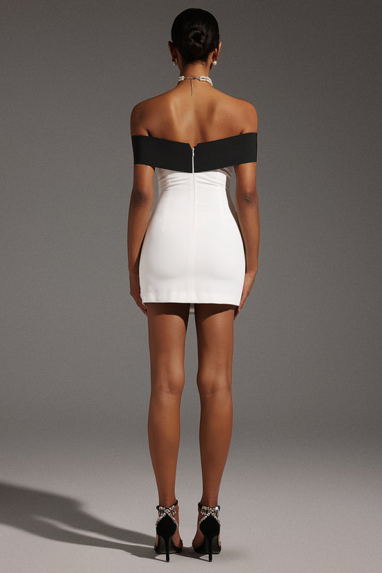 Devere Off the Shoulder Bow Mini Dress