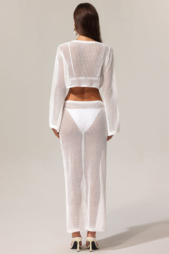 KIavia Hollow Out High Slit Two Piece Set