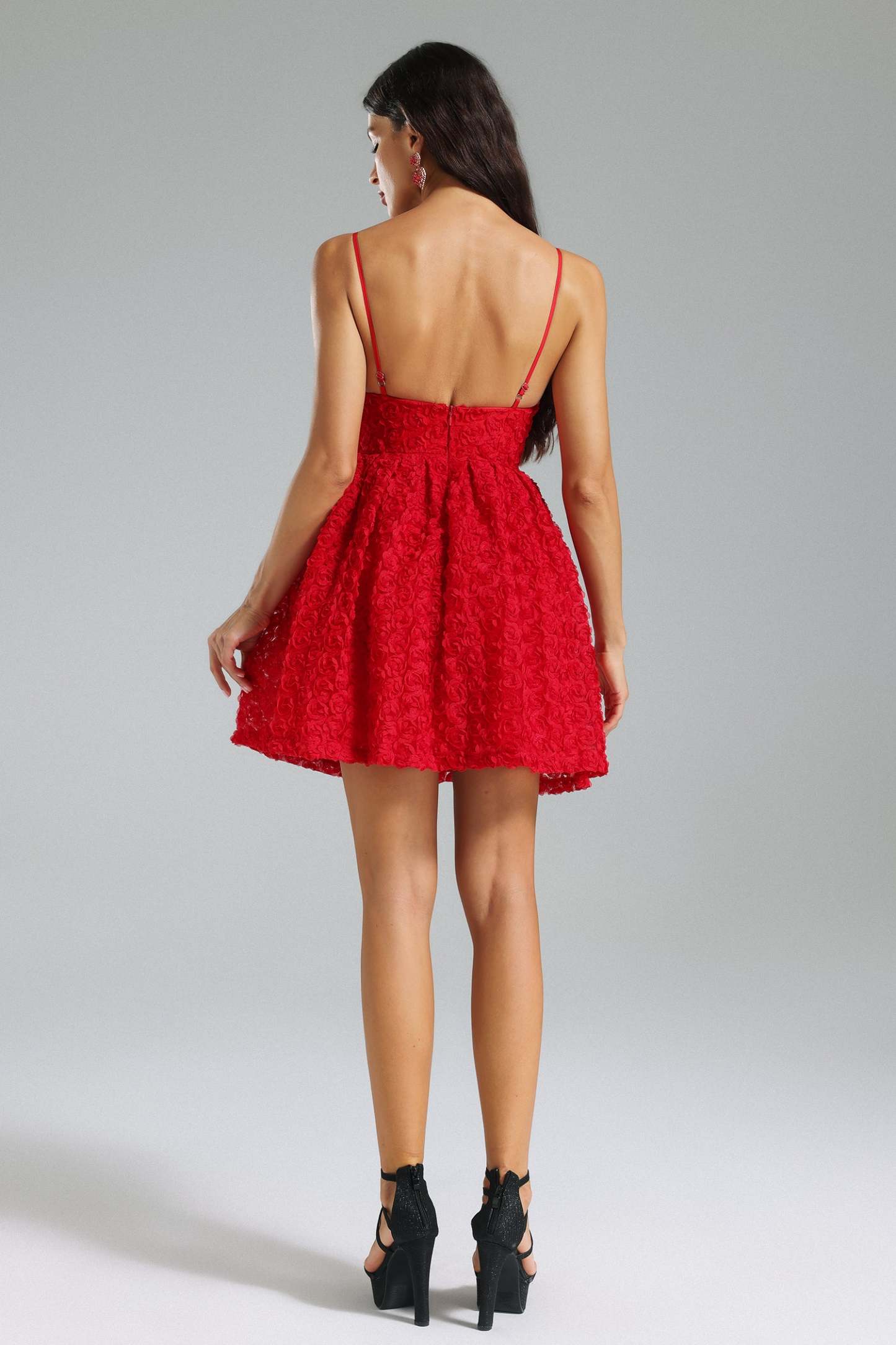 Kiwisy Flower Pleated Mini Dress