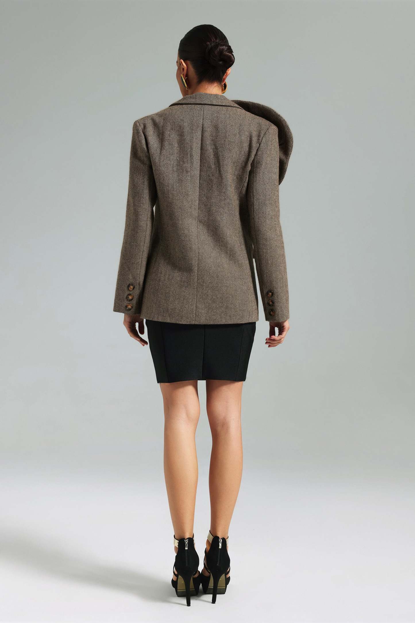 Sada Flower Blazer Brown