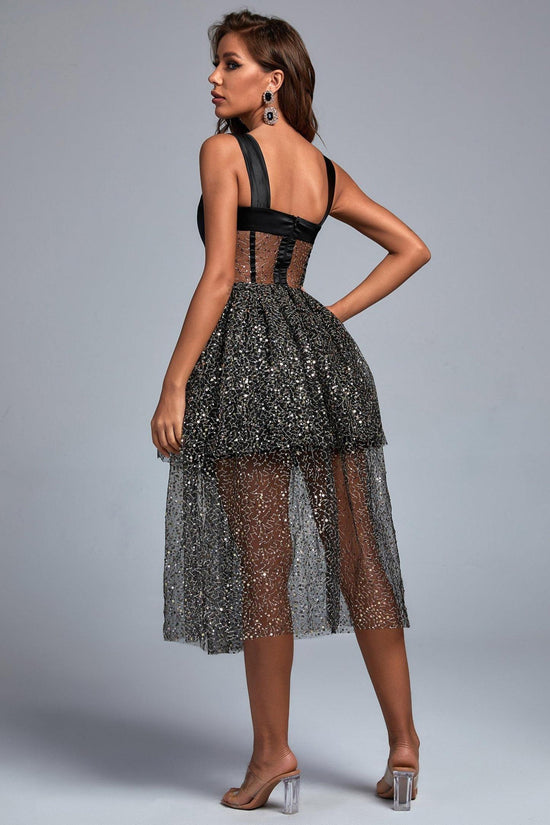 Tamo Mesh Midi Dress