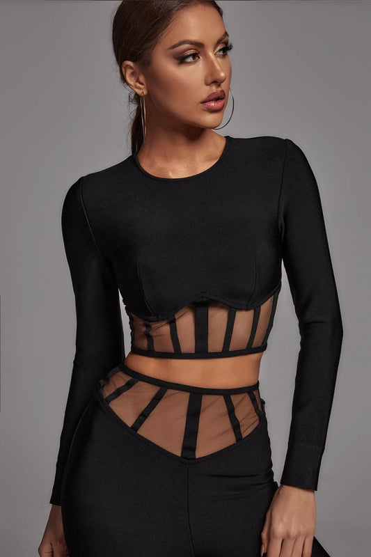 Pam Mesh Set Black