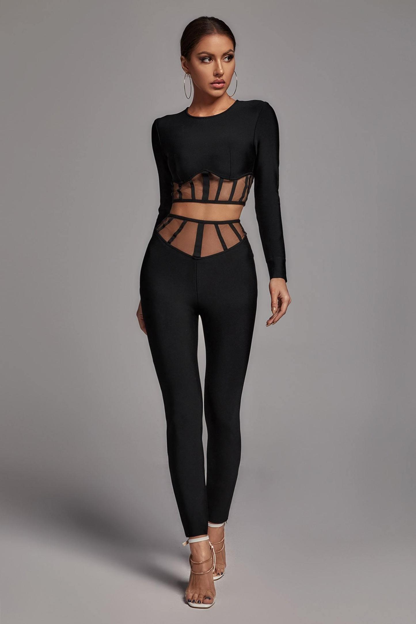 Pam Mesh Set Black
