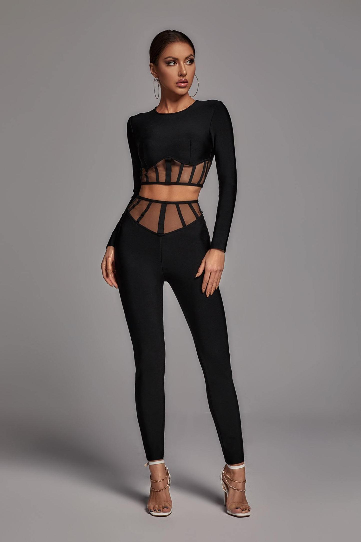 Pam Mesh Set Black